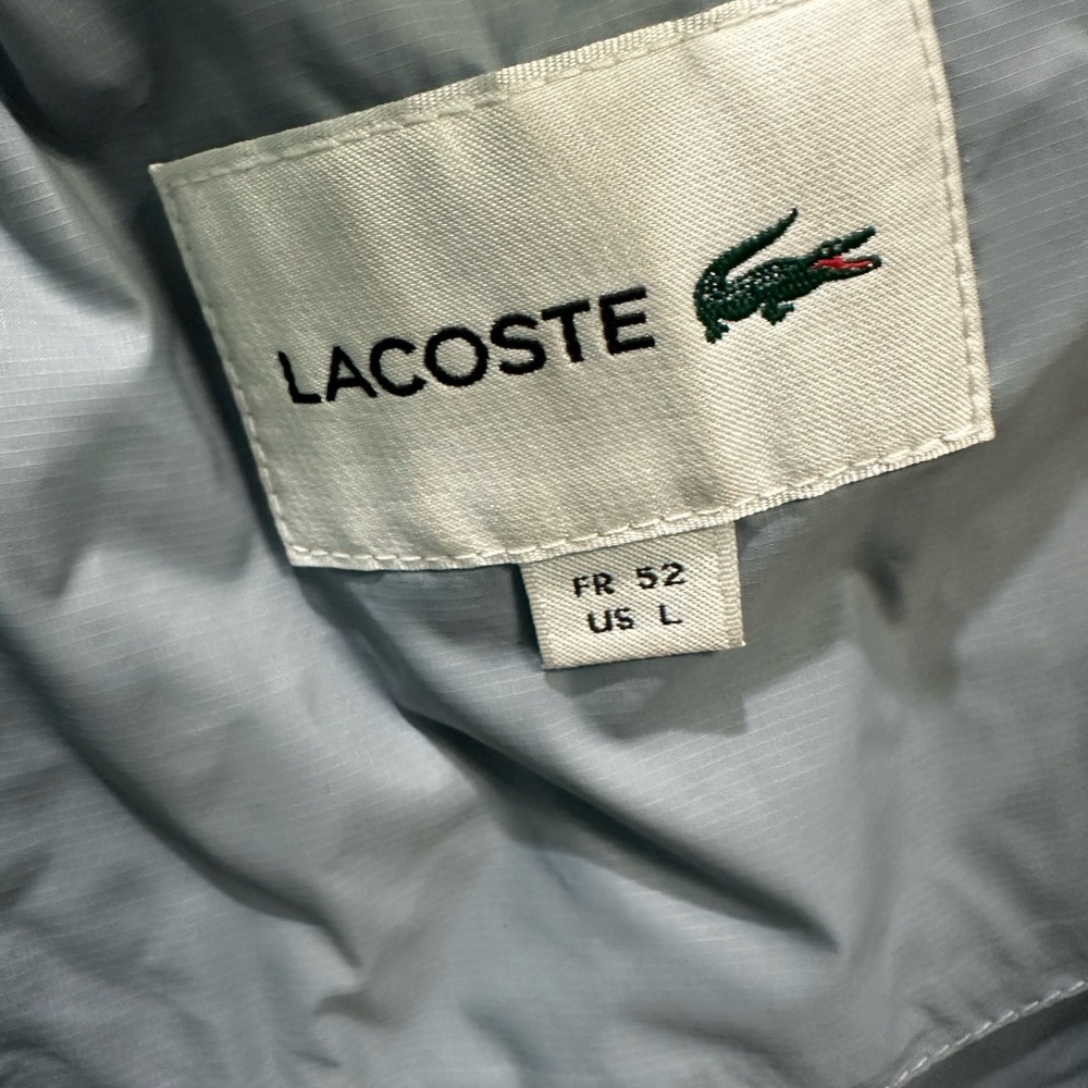 Lacoste Light Gray Puffer Jacket - image 2
